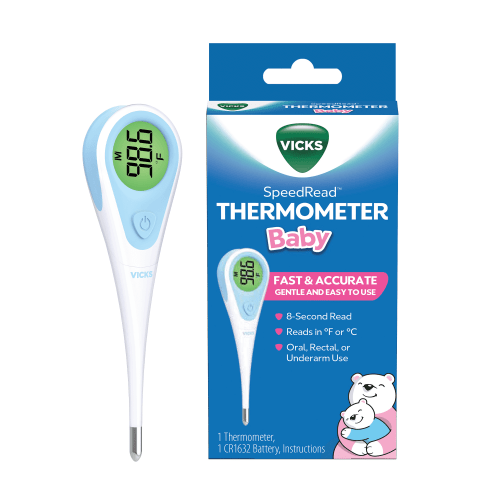 Vicks Speed-Read Digital Thermometer, for Oral, Rectal, Underarm Use FSA & HSA Eligible , V912BBUSV5
