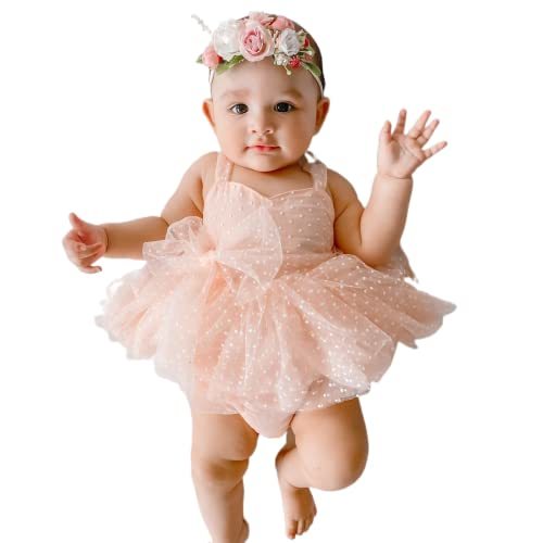 Sasaerucure Infant Baby Girl Summer Outfits Sleeveless Dress Romper Lace Tutu Onesie One Piece Ruffle Bodysuit