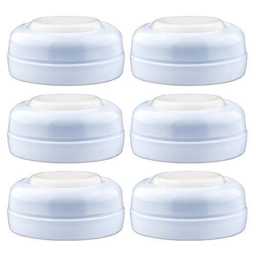 Maymom Screw Lids Aka Travel Caps with Rewritable Sealing Disc Compatible with Avent, Maymom Wide Mouth Bottles; Cap Replace Avent Natural Bottle Sealing Ring and Sealing Disc, 6pcs.