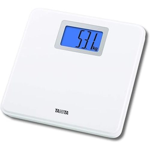 Tanita HD-662 Digital Weight Scale (White) - Japan Technology Bathroom Scale with 330 lb Weight Capacity - 2" Blue Backlit Large LCD Display - Accurate, Durable, Step-On Operation