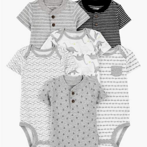 Simple Joys by Carter's Baby-Boys 6-Pack Short-Sleeve Bodysuit
