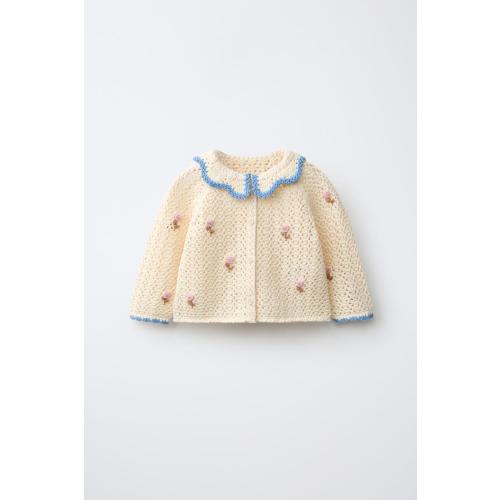 EMBROIDERED DOT JACKET - Ecru | ZARA United States