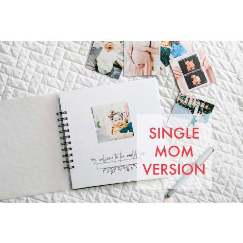 Nuts & Bolts Paper Co Minimalist Baby Memory Book (Single Mom) - Minimalist Baby Memory Book (Single Mom)