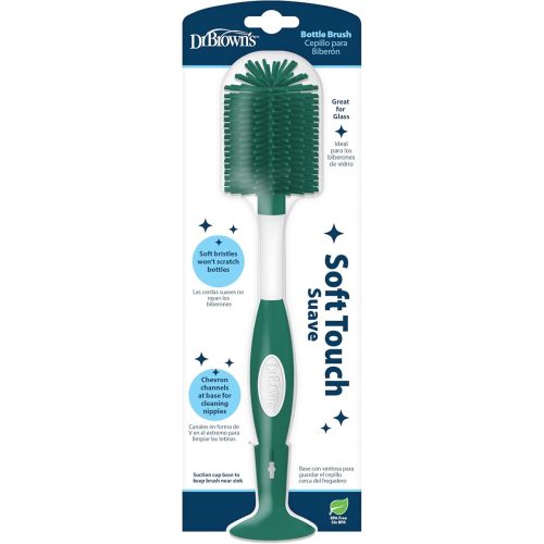 Dr. Brown's Soft Touch Baby Bottle Cleaning Brush, Green, 1-Pack