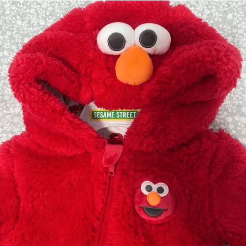 Sesame Street Elmo Fleece Hooded Suit