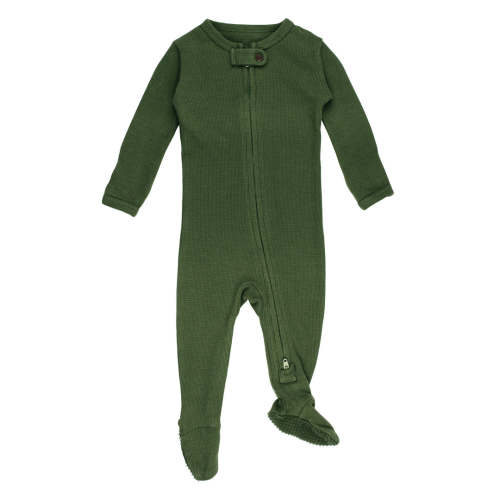 Forest | Organic Thermal Zipper Footie – L'ovedbaby