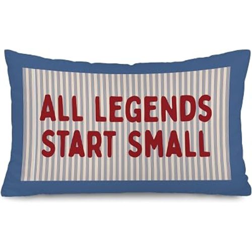 Vintage Sports Nursery Decor 12x20 Pillow Cover