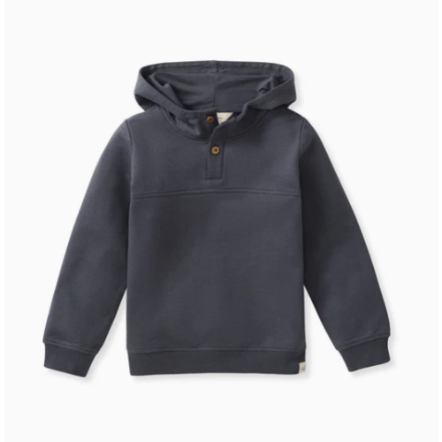 Burt's bee Button Placket Organic Cotton Hoodie