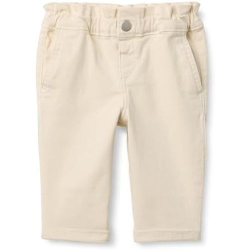 Amazon Essentials x Sofia Grainge Toddlers and Baby Girls' Straight Leg Jean with Ruffle