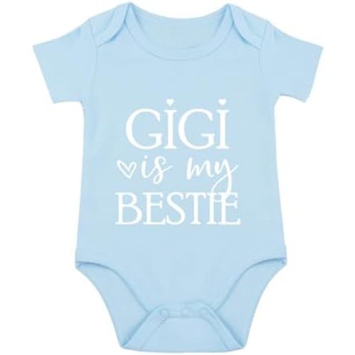 Gigi Is My Bestie Baby Bodysuit I Love My Gigi Baby Bodysuit I Love Grandma Babies Clothes Unisex