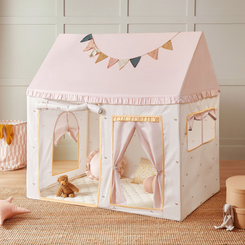 Tiny Land Sweet Citrus Kid's Play Tent - Creamy White/Pink
