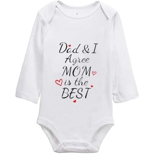 listery Mamas Boy Girl Baby Clothes I Love Mommy Baby Clothes I Agree Mom Is The Best Newborn Mothers Day Infant Bodysuit
