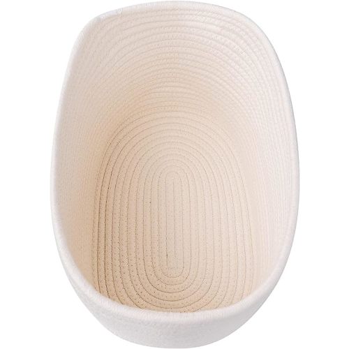 CubesLand Cube Shelf Closet Storage Baskets Bins Set 3,Woven Basket for Organizing/Storage,Long-lasting &Skin-friendly Toy Storage Basket Bin,Stylish Room Decor Basket,Off White Cotton Rope Basket