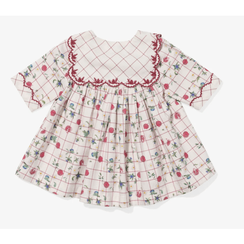Gigi Baby Dress, Pomegranate Parade