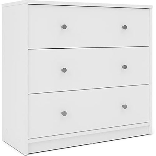 Tvilum Portland 3 Drawer Chest, White