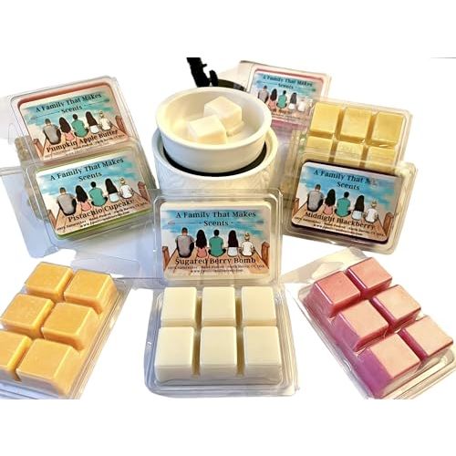Choose from Over 100 Scents - Pet Safe - Strong Scented Wax Melts - Long Lasting - Eco-Friendly - Hand-Poured - Scented Wax Tarts - All Natural Soy. (Autumn Harvest)