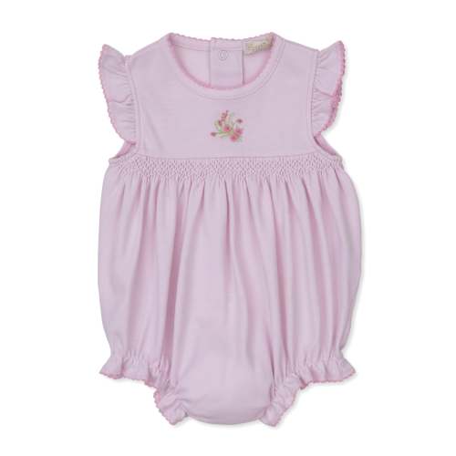 SCE Victorian Roses Pink Hand Smocked Bubble