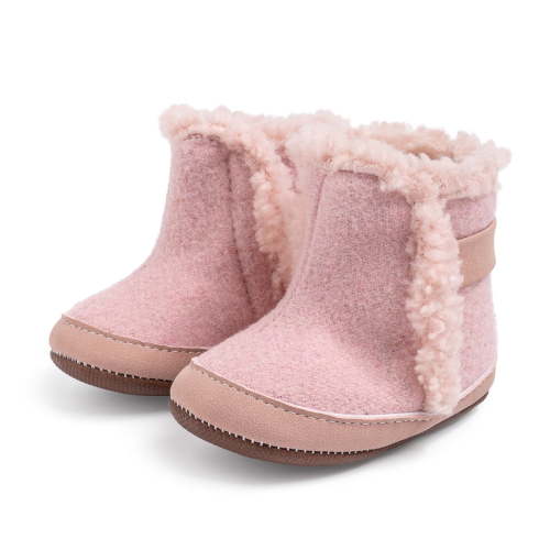 Bonario Baby Girls Boys Snow Warm Boots Infant Winter Booties Newborn Slip On Shoes for 3-18 Months