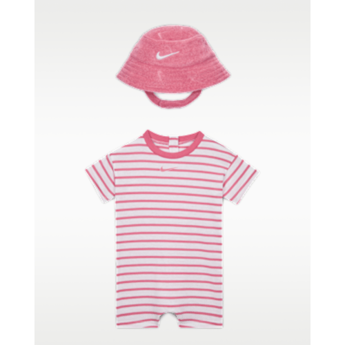 Nike Baby Short Sleeve Romper with Bucket Hat. Nike.com
