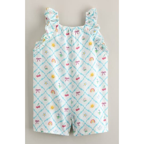 Double Flutter Cotton Romper, 18M