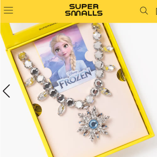 Disney Frozen Elsa Spinning Snowflake Necklace