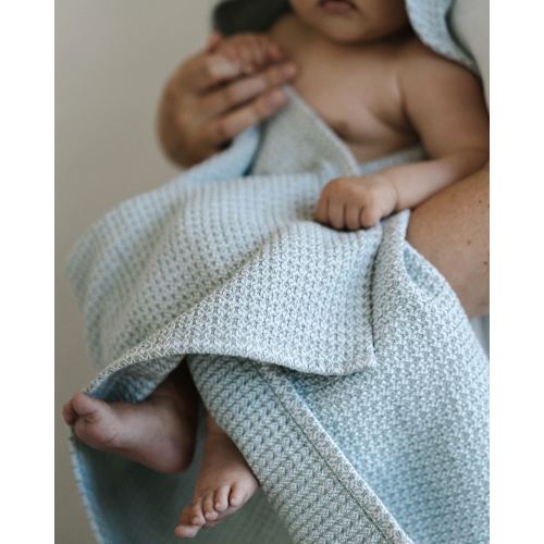 Organic Hooded Baby Towel | Extra soft organic cotton - Leafy Green