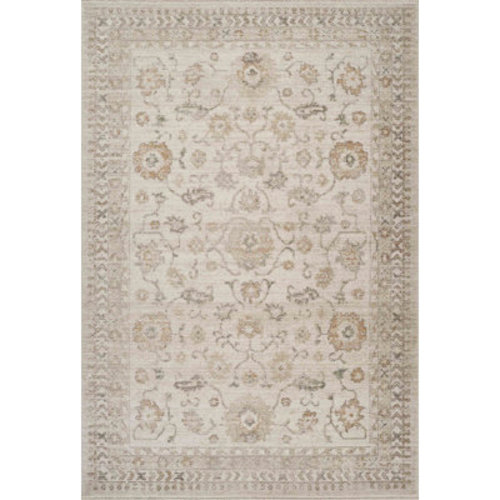Charlton Home® Abani Rugs EVE110A Greylyn Traditional Cream Sage Floral Area Rug | Wayfair