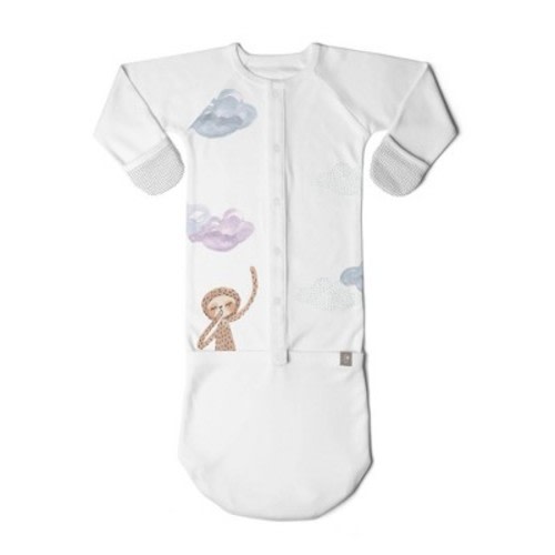 Goumi Baby Dreams of Wonder Organic Cotton Nightgown - White 0-3M