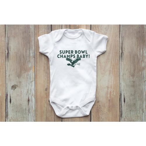 Super Bowl Champs Baby Onesie - Philadelphia Eagles Cotton Bodysuit