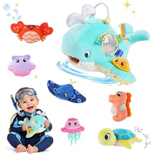 Baby Sensory Toys 6-12 Months Montessori Soft Ocean Adventure Set Toy