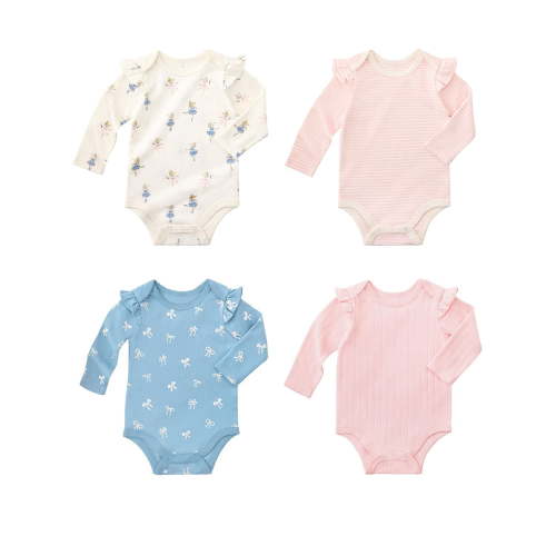 Member's Mark Baby 4-Pack Organic Cotton Bodysuit - Samsclub.com