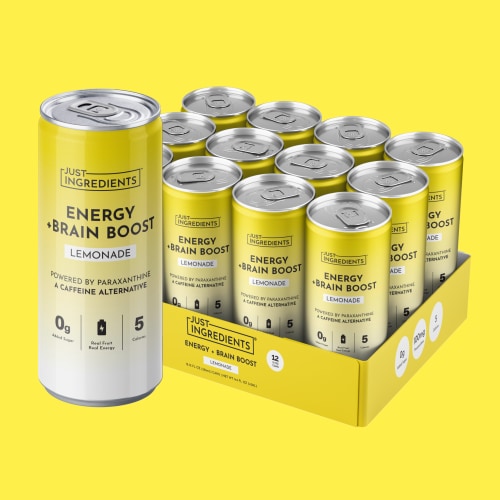 Lemonade Energy + Brain Boost (12 Pack) — Paraxanthine & Nootropics | Just Ingredients