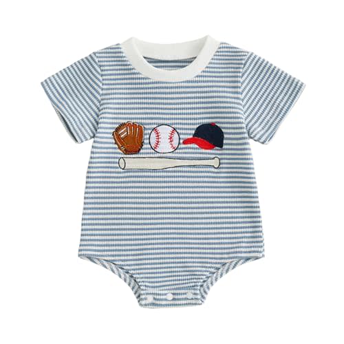 Lucikamy Newborn Baby Boy Girl Romper Funny Letter Embroidery Short Sleeve Round Neck Bodysuit Cute Infant Summer Clothes