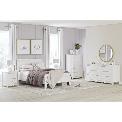 Signature Design by Ashley Hallityn White Dresser
