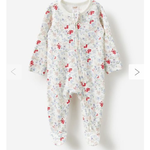 Organic Pointelle Zip All In One Romper