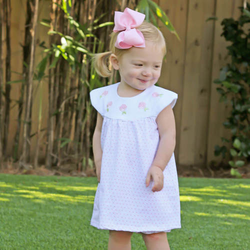 Pink Polka Dot Lindsey Dress