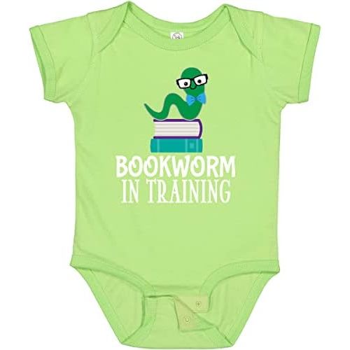 inktastic Future Bookworm in Training Reading Baby Bodysuit