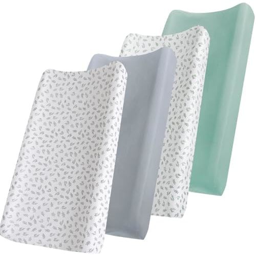 Changing Pad Cover 4-Pack, 32"x16", Polyester, Multi-Color