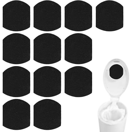 12 Pack Baby Diaper Pail Deodorizer Carbon Filters Refills Compatible with Ubbi, Activated Charcoal Fiber Absorber Eliminator Inserts Replacement Pads for Ubbi Diaper Pail Absorbing Accessories