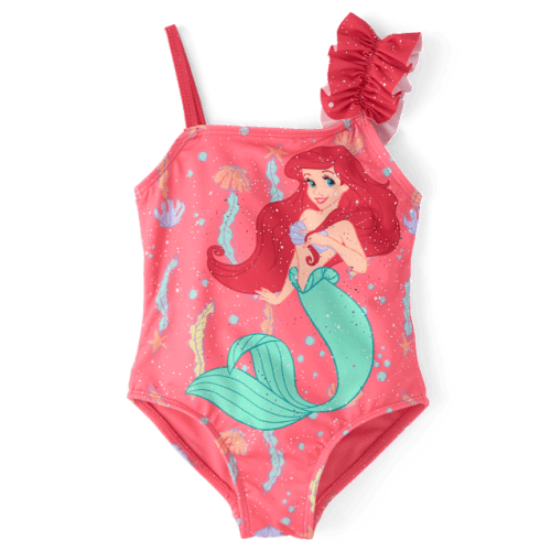 Toddler Girls Ariel™ One Piece Swimsuit - Pink