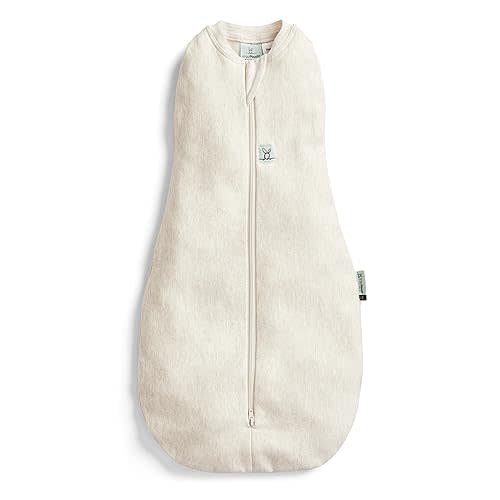 ergoPouch Cocoon Swaddle Sack 2.5 TOG - Baby Sleep Sack, Gentle Snug Fit Helps Calm Startle Reflex, Ideal for Arms In/Out Sleeping, Soft Breathable Fabric for Better Sleep (3-6 Months, Oatmeal Marle)