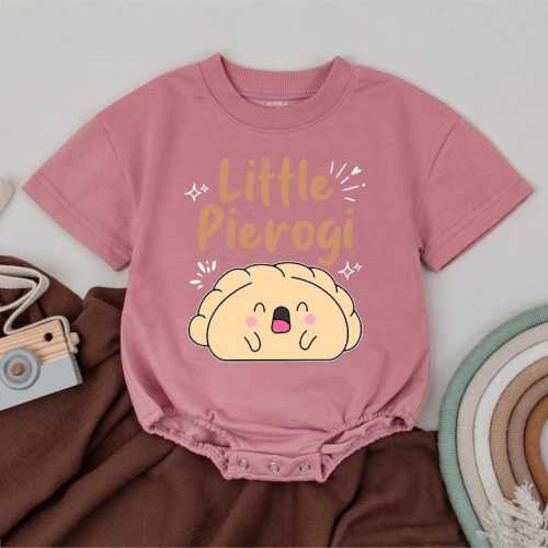 Little Pierogi Baby Romper, Food Outfit