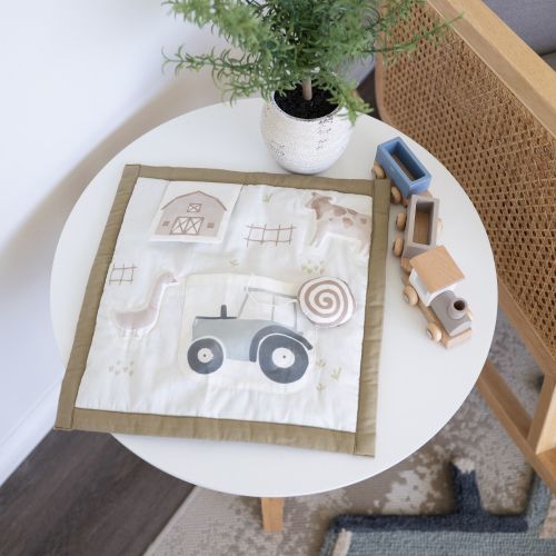 Charlie Farmhouse Activity Travel Play Mat | Crane Baby