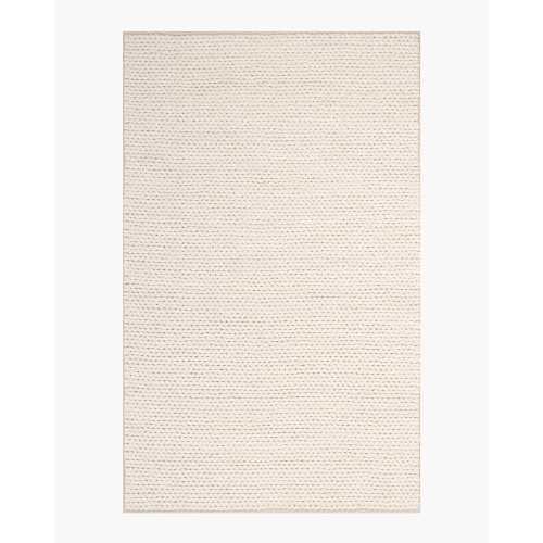 Chunky Hand Braided Wool Rug in Neutral