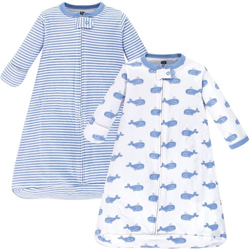 Hudson Baby Unisex Baby Cotton Long-Sleeve Wearable Sleeping Bag, Sack, Blanket
