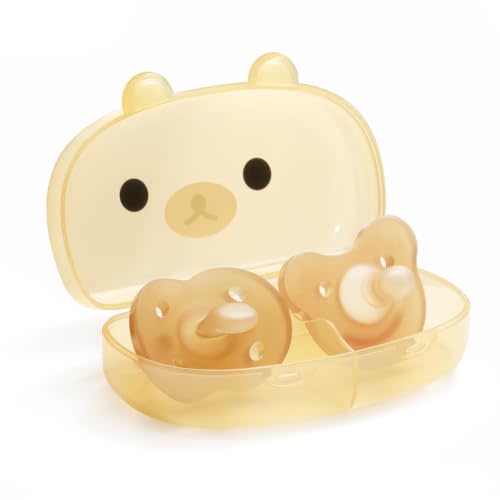 Thyseed Newborn Silicone Pacifier, Ultra-Light One-Piece, Sensitive-Skin Shield, for Breastfed Babies, 0-6 Months, BPA-Free, 2 Pack