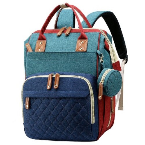 Itopfox Unisex Diaper Backpack with 16 Pockets, Pacifier Case & Pad, Lightweight & Durable for Travel, Shopping, Outings