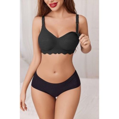Avidlove Nursing Bras for Breastfeeding Seamless Ultra Comfort Maternity Bra Natural Shape Pregnancy Sleep Bralette Black XL