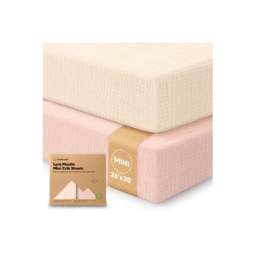 2-Pack Lyra Muslin Mini Crib Sheets