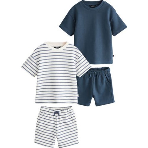 Kids' 2-Pack Assorted T-Shirts & Shorts Set, 12-18M